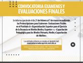 Preinscripciones abiertas para exámenes y evaluaciones finales 2025