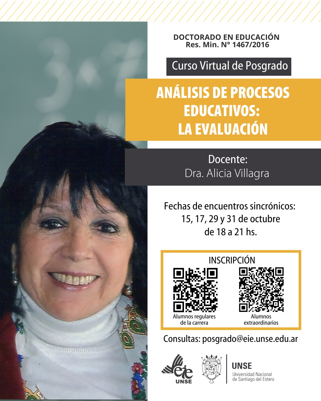 Curso virtual de posgrado/ Análisis de Procesos Educativos: Evaluación de aprendizajes